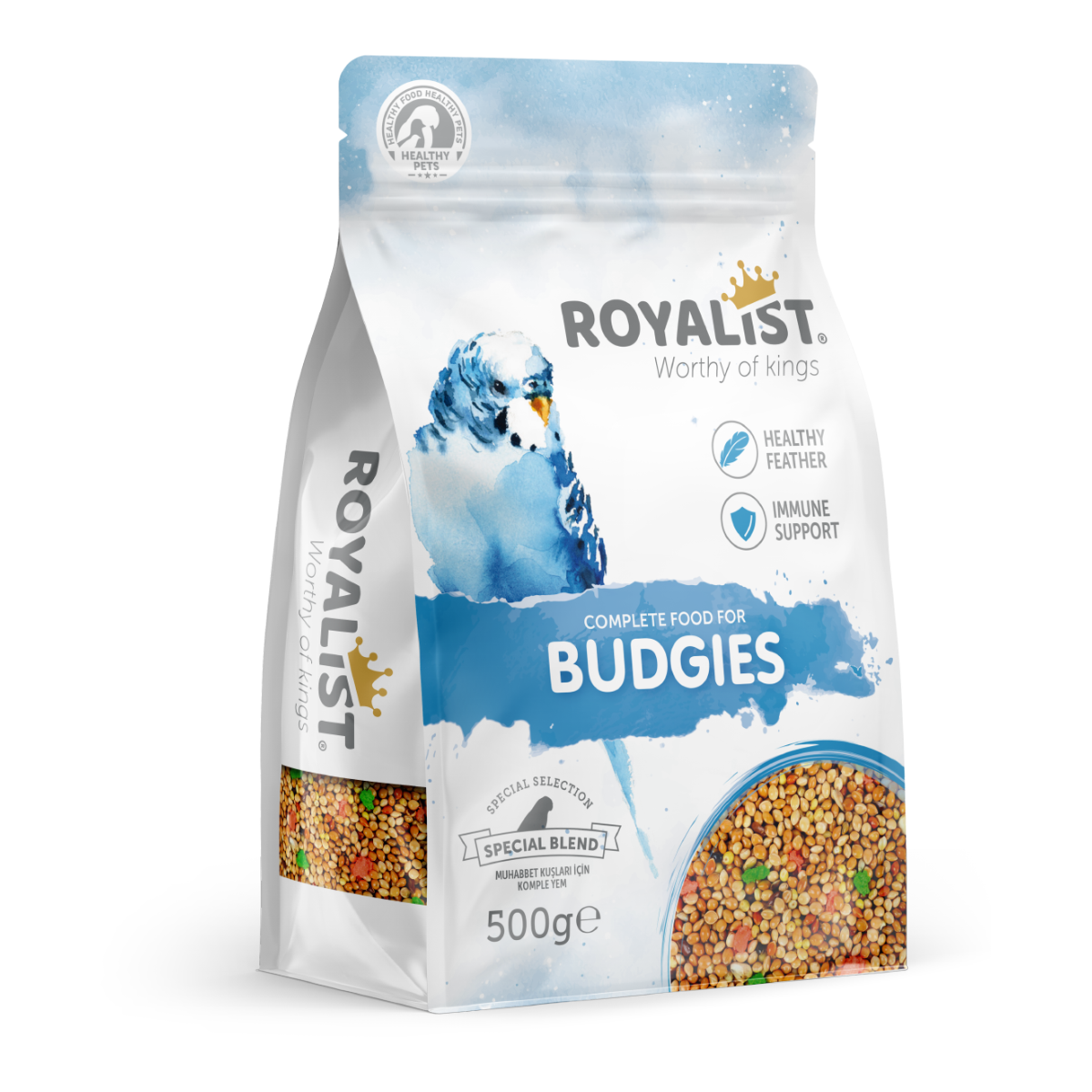 طعام روياليست للطيور والقوارض للبادجي ٥٠٠ غرام